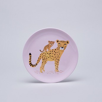 Petit Monkey Leopard Printed Plate