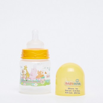 BABY-NOVA Printed 3-Piece Feeding Bottle and Pacifier Set