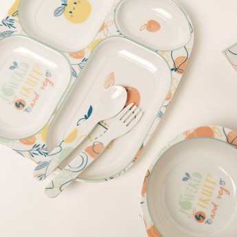 Juniors Fruit Print 5-Piece Dinner Set