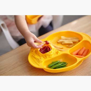 Marcus & Marcus Yummy Dips Suction Divided Plate