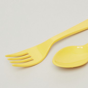 Disney Winnie-the-Pooh Face Print Spoon and Fork