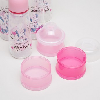 Disney Minnie Mouse Print Milk Container Set