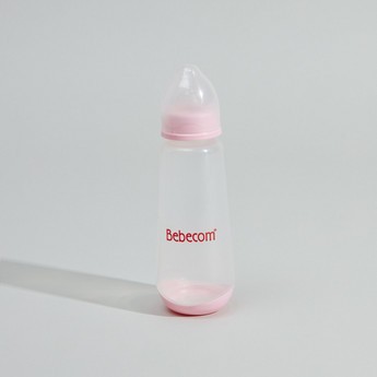 Bebecom Plastic Feeding Bottle Silicone Nipple - 250 ml