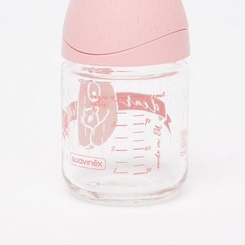 Suavinex Printed Feeding Bottle with Lid - 120 ml