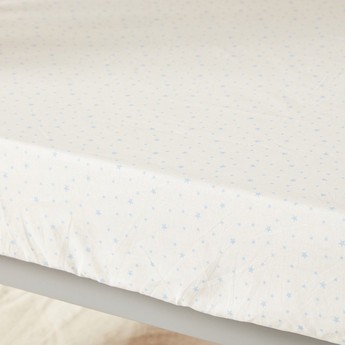 Juniors 2-Piece Crib Fitted Sheet Set - 130x70x20 cms