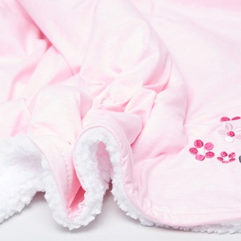 Disney Minnie Mouse Detail Sherpa Blanket - 76x102 cms