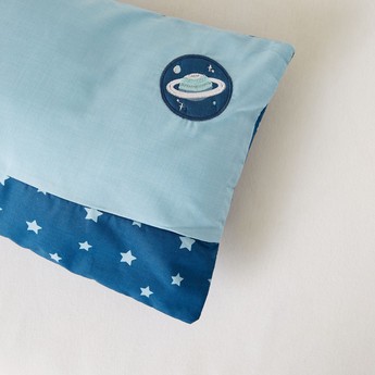 Juniors Star Print Pillow with Embroidered Detail