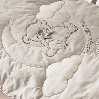 Giggles Bear Embroidered 2-Piece Comforter Set - 130x90 cms