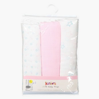 Juniors Printed Baby Wrap - Set of 3