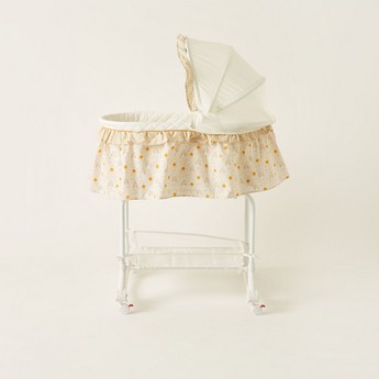 Juniors Printed Bassinet with Canopy