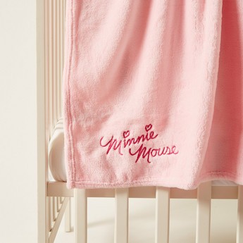 Minnie Mouse Embroidered Blanket with Hood – 78x95 cms