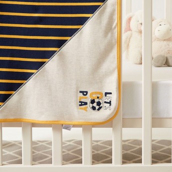 Juniors Striped Receiving Blanket