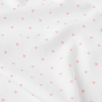 Giggles All-Over Heart Print Receiving Blanket