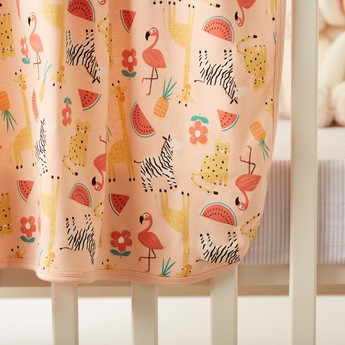 Juniors Tropical Print Receiving Blanket