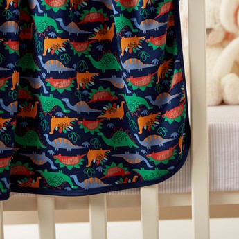 Juniors Dinosaur Print Receiving Blanket