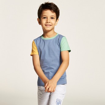 Juniors 3-Piece Crew Neck T-shirt and Shorts Set