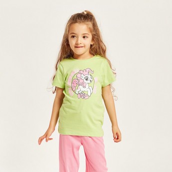 Hasbro Unicorn Print Short Sleeves T-shirt and Pyjama Set