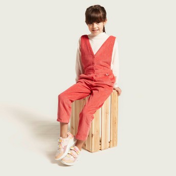 Eligo Textured Pullover and Dungarees Set