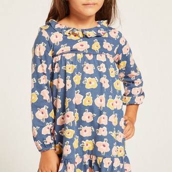 Juniors Printed Knit Dress with Long Sleeves - Set of 3