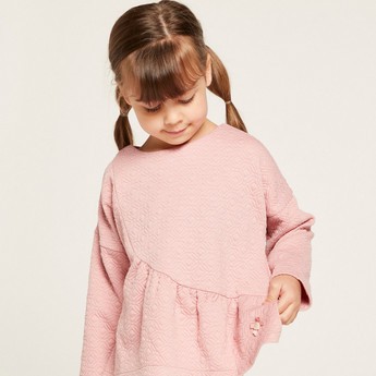 Eligo Textured Pullover with Long Sleeves