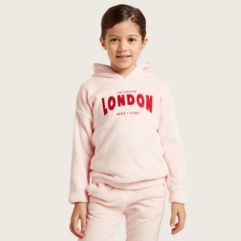 Lee Cooper Embroidered Hooded T-shirt and Pyjamas Set