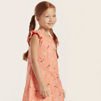 Juniors Printed Night Dress - Set of 2