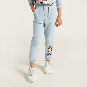 Minnie Mouse Print Peplum Top and Jogger Set