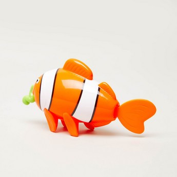 Gloo Pull String Bath Buddies Clown Fish Toy