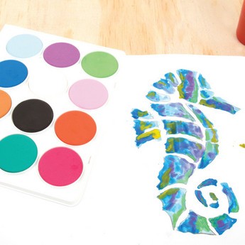 مجموعة أقراص ألوان مائية 12 قطعة من ميكادور