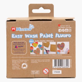 Micador 4-Piece Easy Wash Paint Set - 60 ml