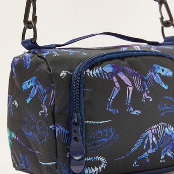 Juniors Dinosaur Print Lunch Bag with Detachable Strap