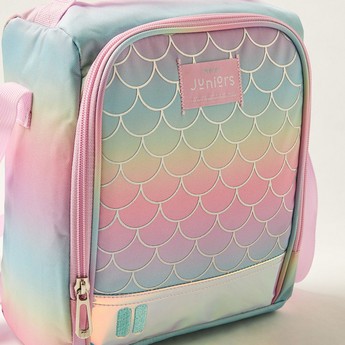 Juniors Printed Lunch Bag with Adjustable Strap and Zip Closure