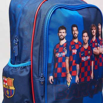 Barcelona Printed Trolley Backpack with Retractable Handle - 16 inches