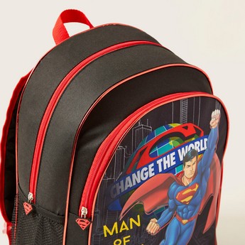 Superman Print 5-Piece Backpack Set - 13 inches