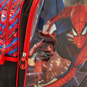 Simba 5-Piece Spider-Man Befighting Trolley Backpack Set - 16 inches