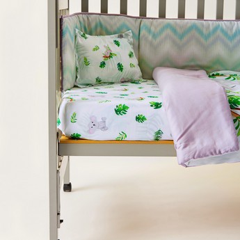 Fancy Fluff Koala Print 4-Piece Organic Bedding Set