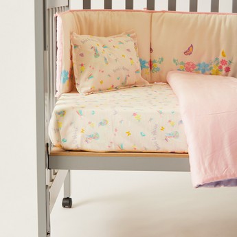 Fancy Fluff Unicorn Print 4-Piece Organic Bedding Set