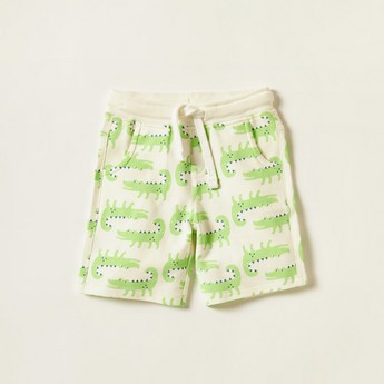 Juniors Printed Shorts with Drawstring Closure - Set of 2