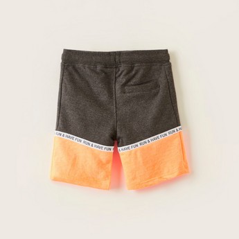 Juniors Printed Shorts with Drawstring and Pockets