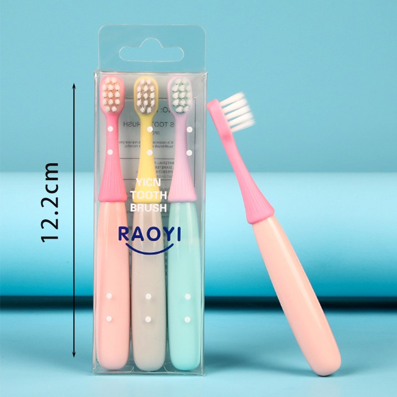 3Psc Children Dental Care Toothbrush Set Cute Soft Bristles Oral Health Care Baby Training Toothbrushes Dental Care