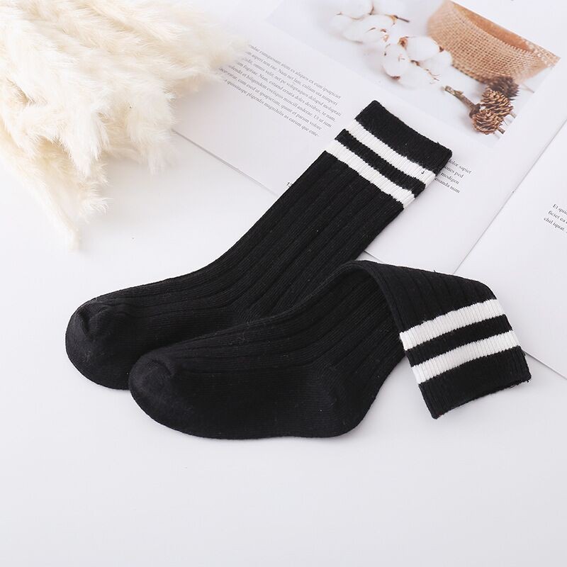 1-9 Years Kids Boys Toddlers Girls Socks Knee High Long Soft Cotton Baby Socks Stripped Children Socks School Clothes