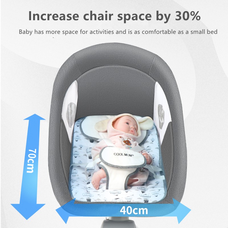 High quality luxury baby rocking chair new style smart bluetooth electric cradle bed with music intelligent swing newborn shaker