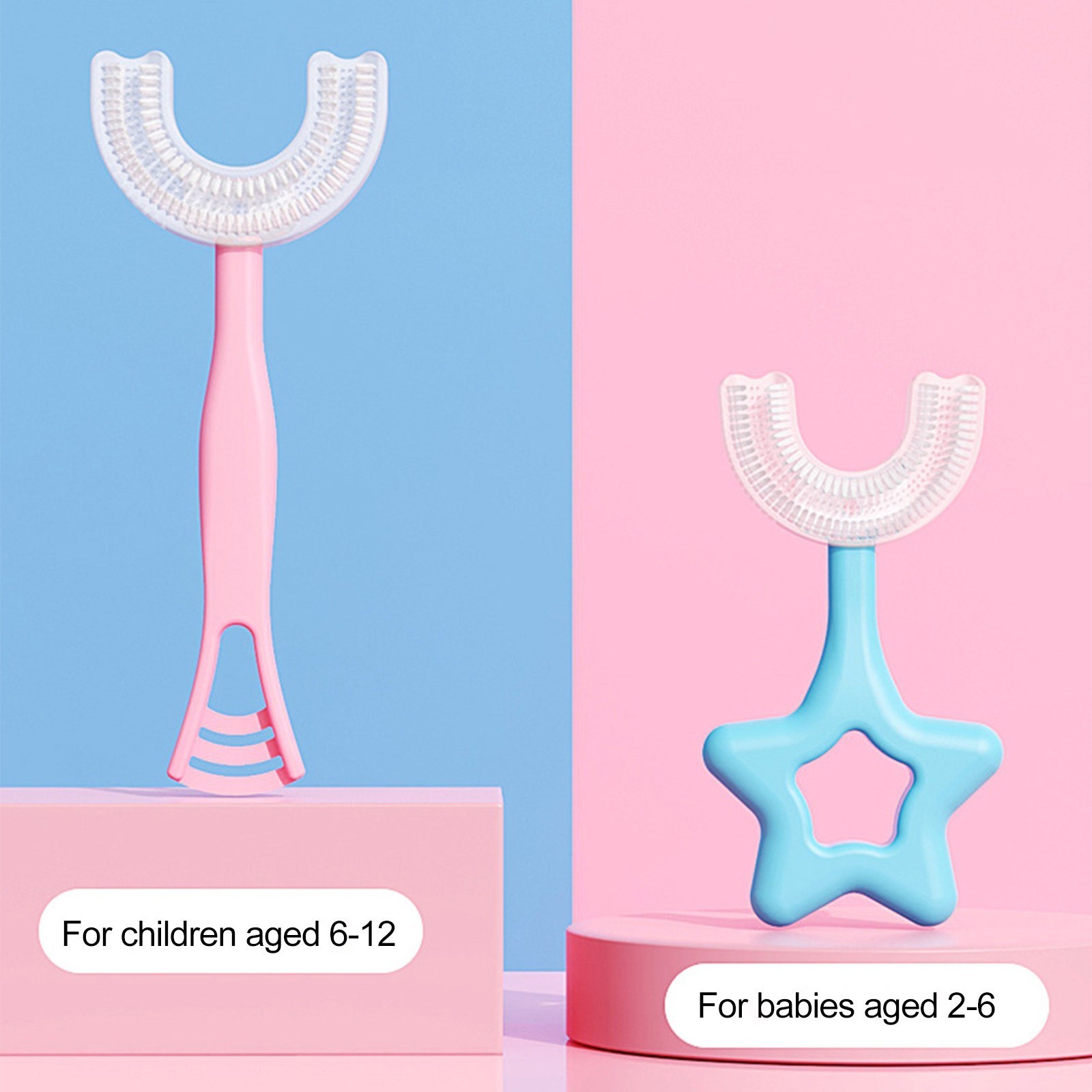 Baby U Shape Soft Toothbrush 360 Degree Toothbrush For Baby Boys Girls Oral Health Care