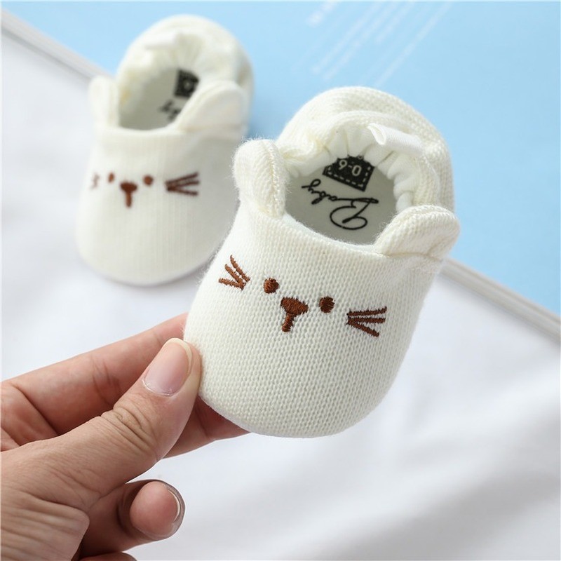 Baby Girl Knitted Boots First Walkers Snow Boots Newborn Baby Autumn Winter Cotton Warm Soft Sole Plush Prewalker 0-18days