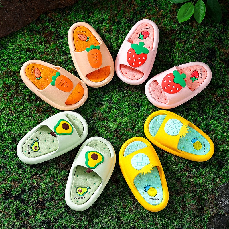 Children Slippers Cartoon Home Shoes For Boy Girl Summer Men Women Soft Beach Indoor Slippers Child Adult Kids Toddler Slides