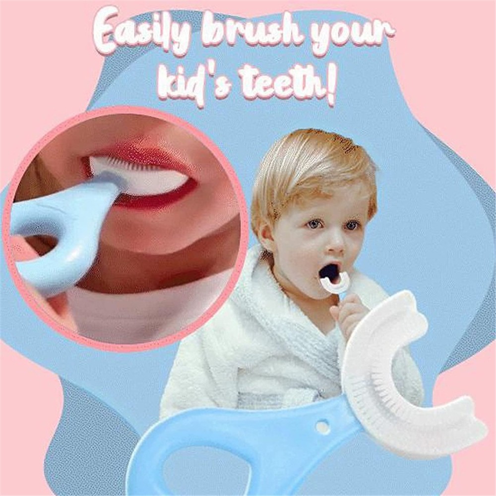 Baby Toothbrush U Shape 360 ​​Degree Teether Infant Toothbrush Silicone Toddler Toddler Toothbrush Oral Care Cleaning