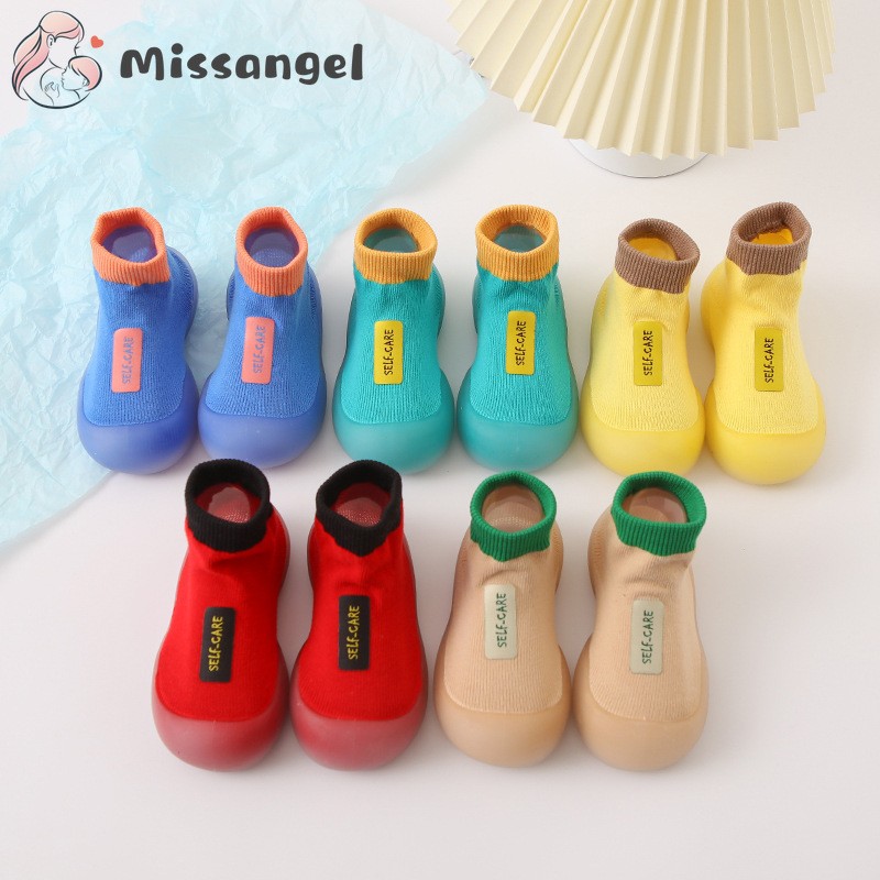 Unisex Children's Anti-Slip Shoes Cartoon Animal Fox Baby Girls First Walkers Boys Shoes Soft Rubber Outside Sole Toddler Pink