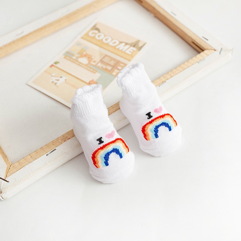 Spring Summer Baby Girls Boys Cotton Soft Socks for Newborn Baby Letter Printed Warm Infant 0-6 Months Clothes Accessories