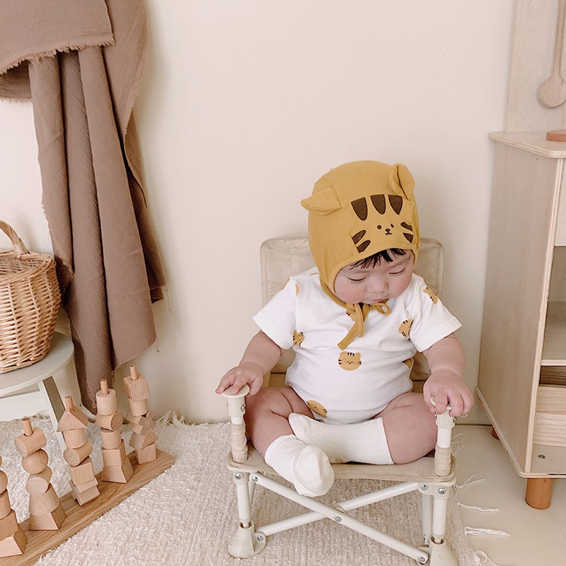 MILANCEL 2022 Summer Baby Clothes Cute Boys Clothes With Hat 100 Days Baby Girls One Piece