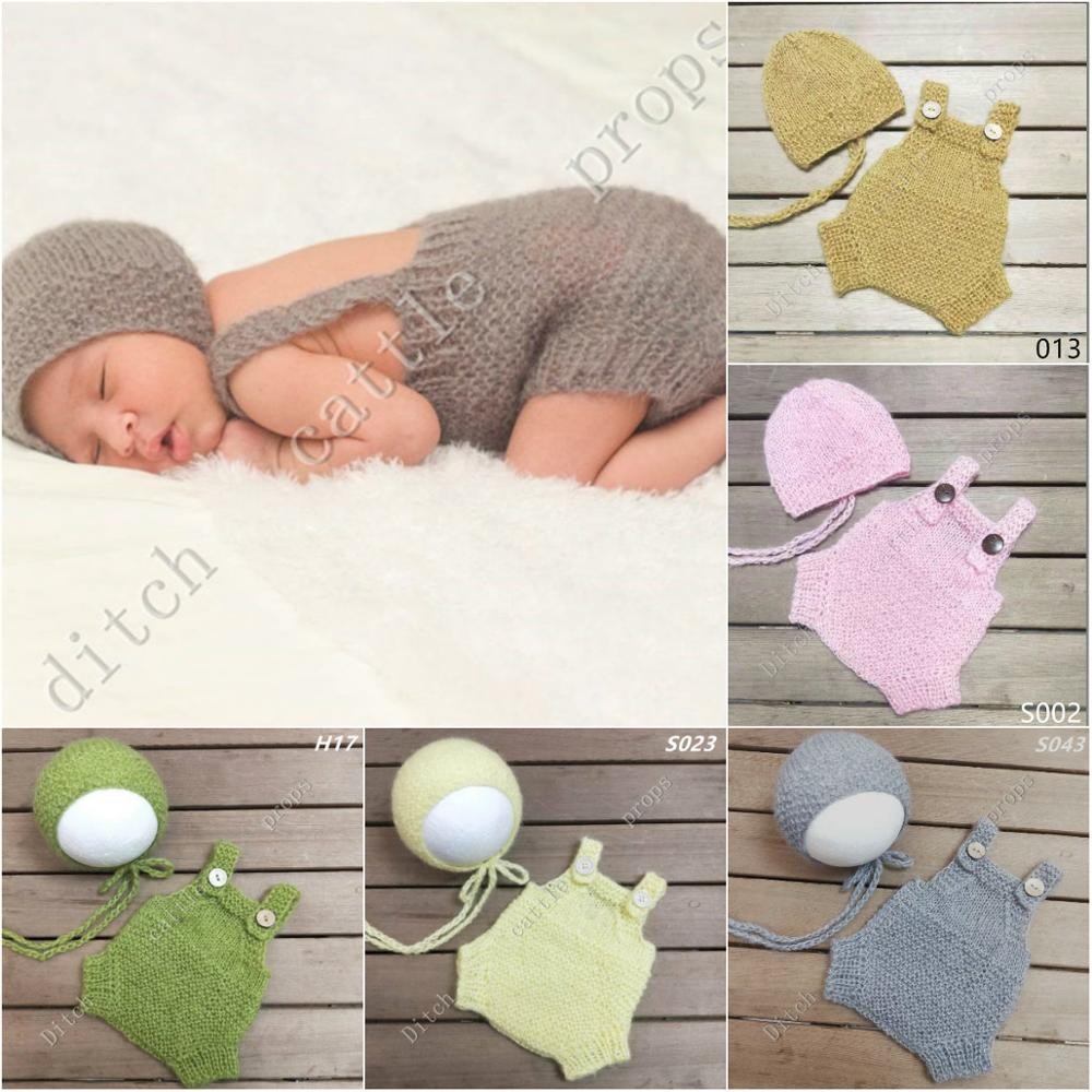 Newborn photography props, pants, hats, mohair woven props, newborn photography clothes